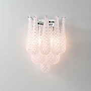 Pink Waffle Wall Sconce