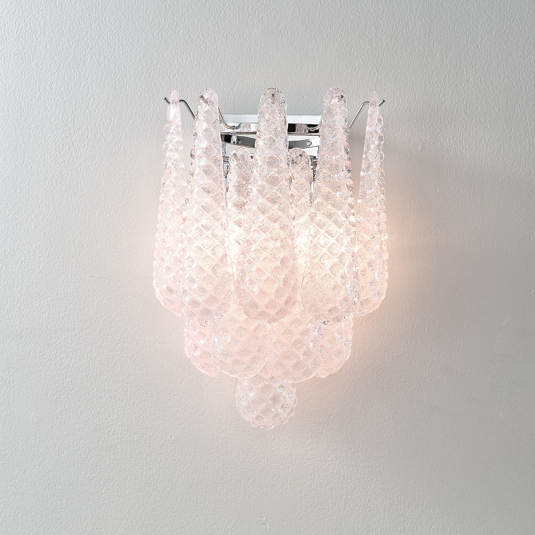 Pink Waffle Wall Sconce - Vakkerlight