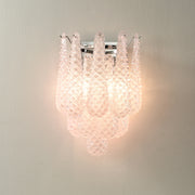 Pink Waffle Wall Sconce