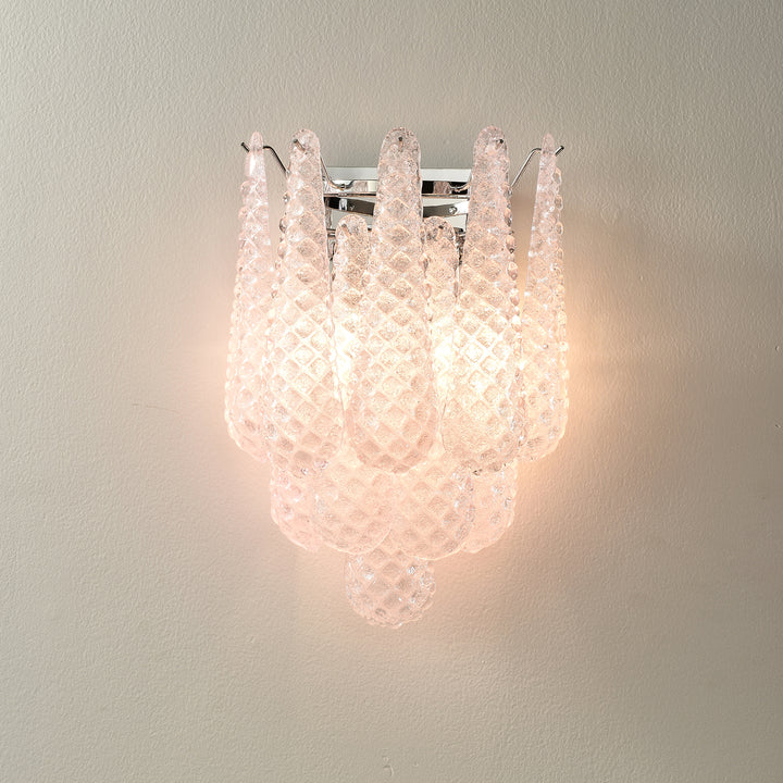 Pink Waffle Wall Sconce - Vakkerlight