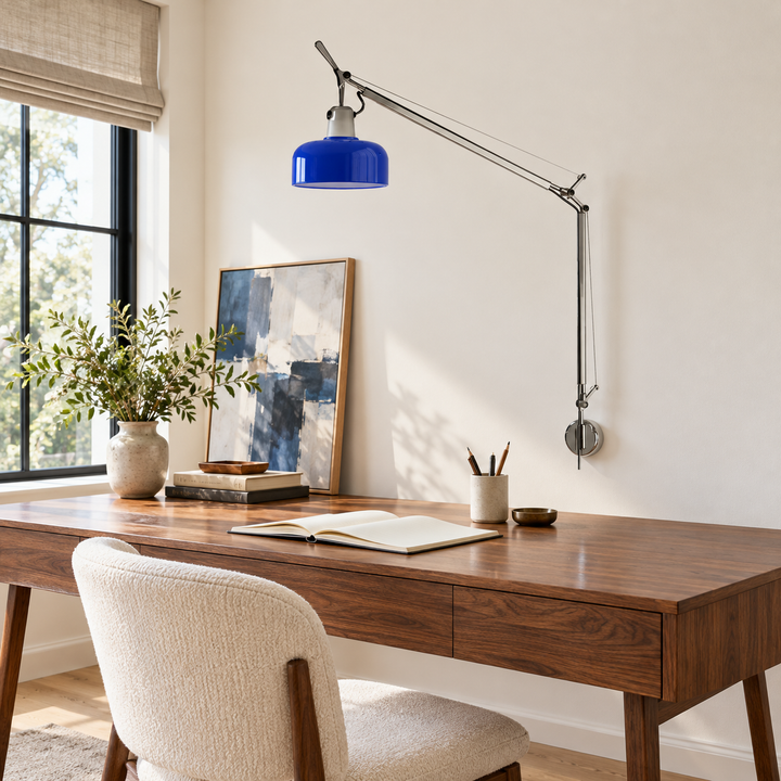 مصباح Pivot الجداري Hardwired Swing-Arm