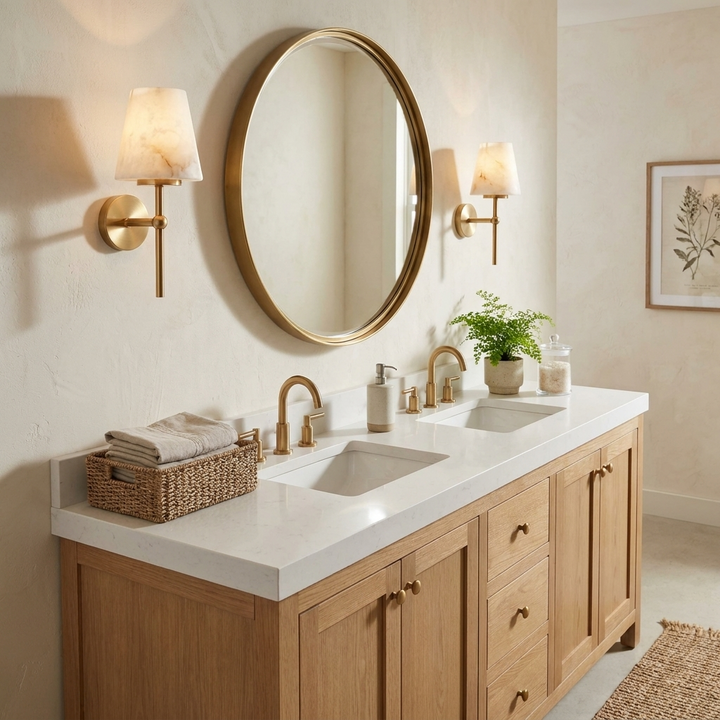 Pivot Alabaster Wall Sconce