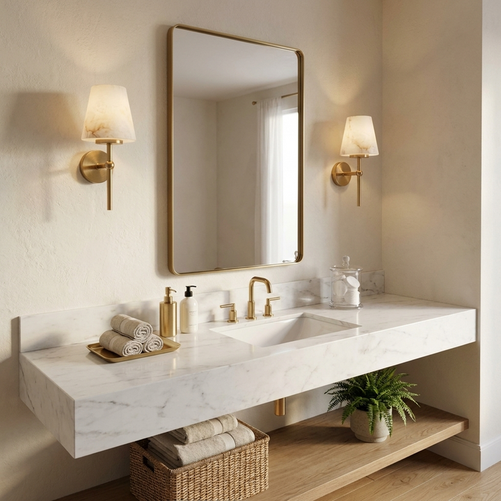 Pivot Alabaster Wall Sconce