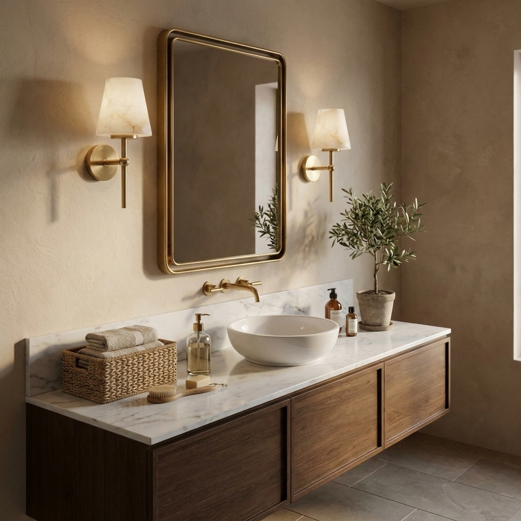 Pivot Alabaster Wall Sconce
