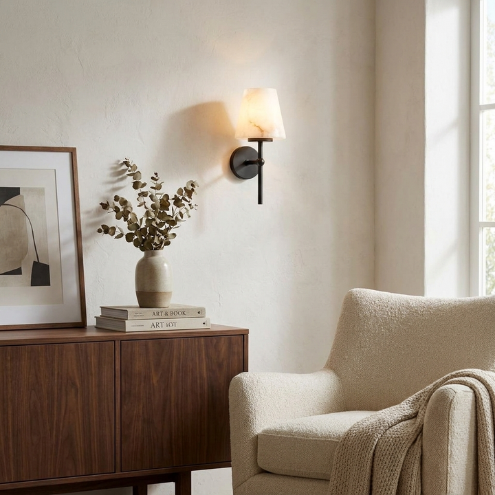 Pivot Alabaster Wall Sconce