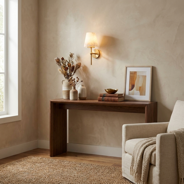Pivot Alabaster Wall Sconce