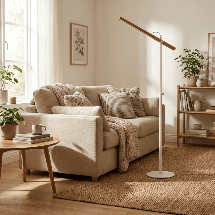 Pivota Wood Floor Reading Lamp - Vakkerlight