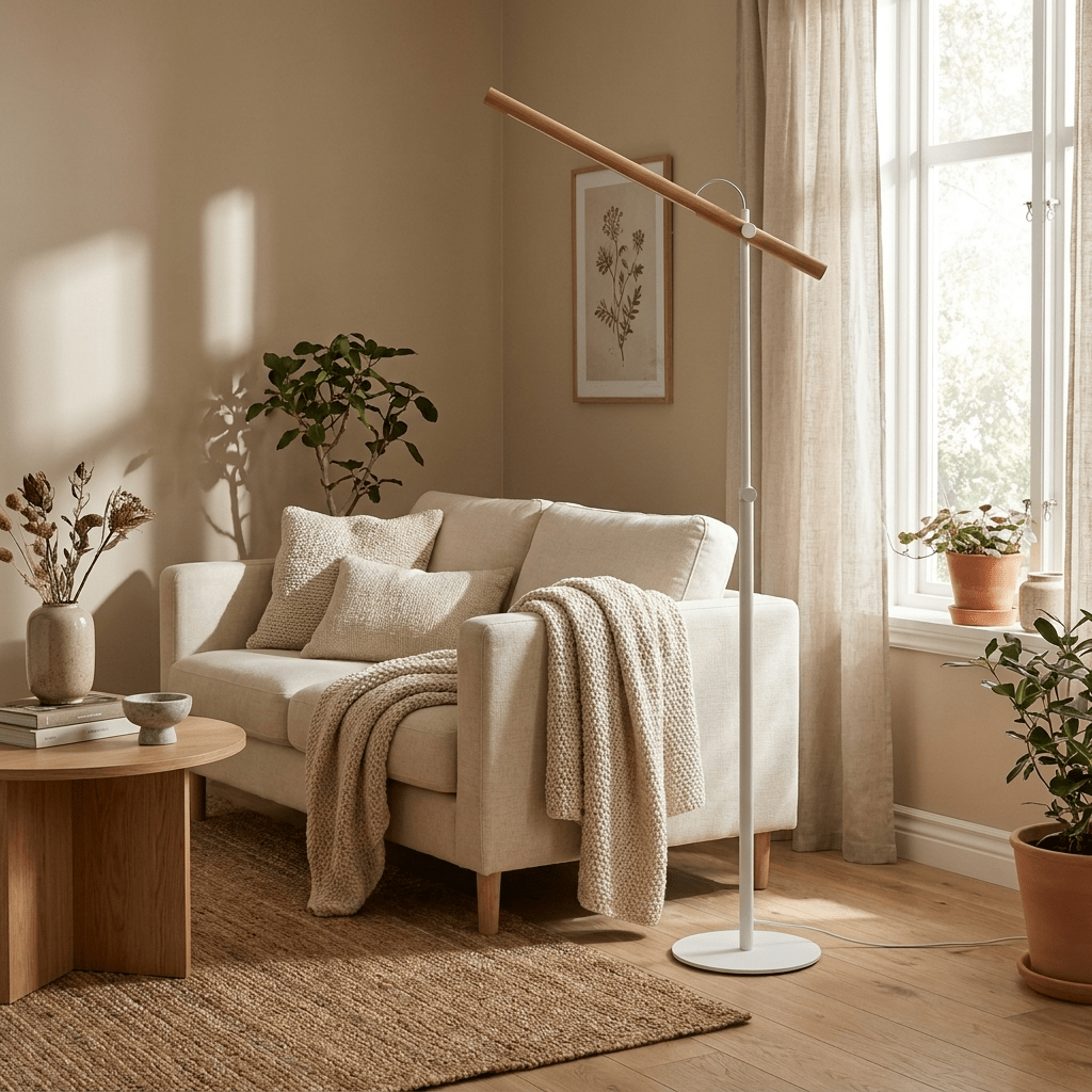 Pivota Wood Floor Reading Lamp - Vakkerlight