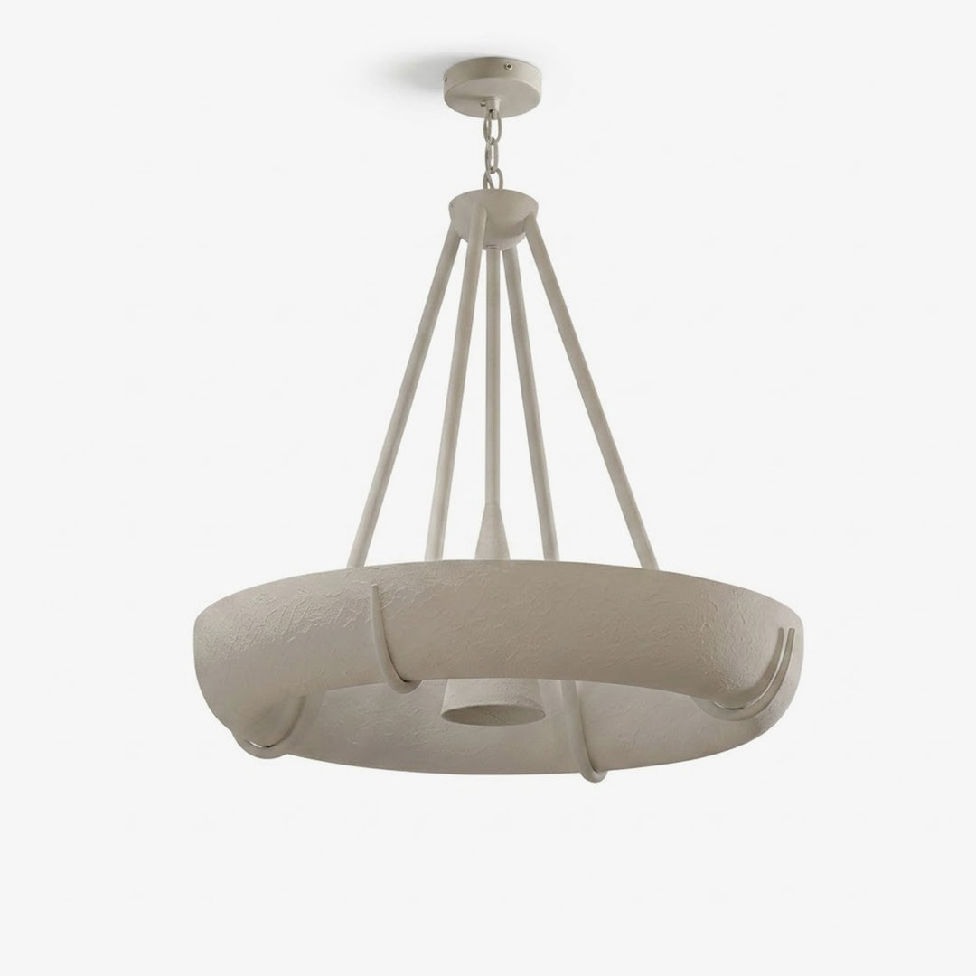 Plaster Drum Chandelier