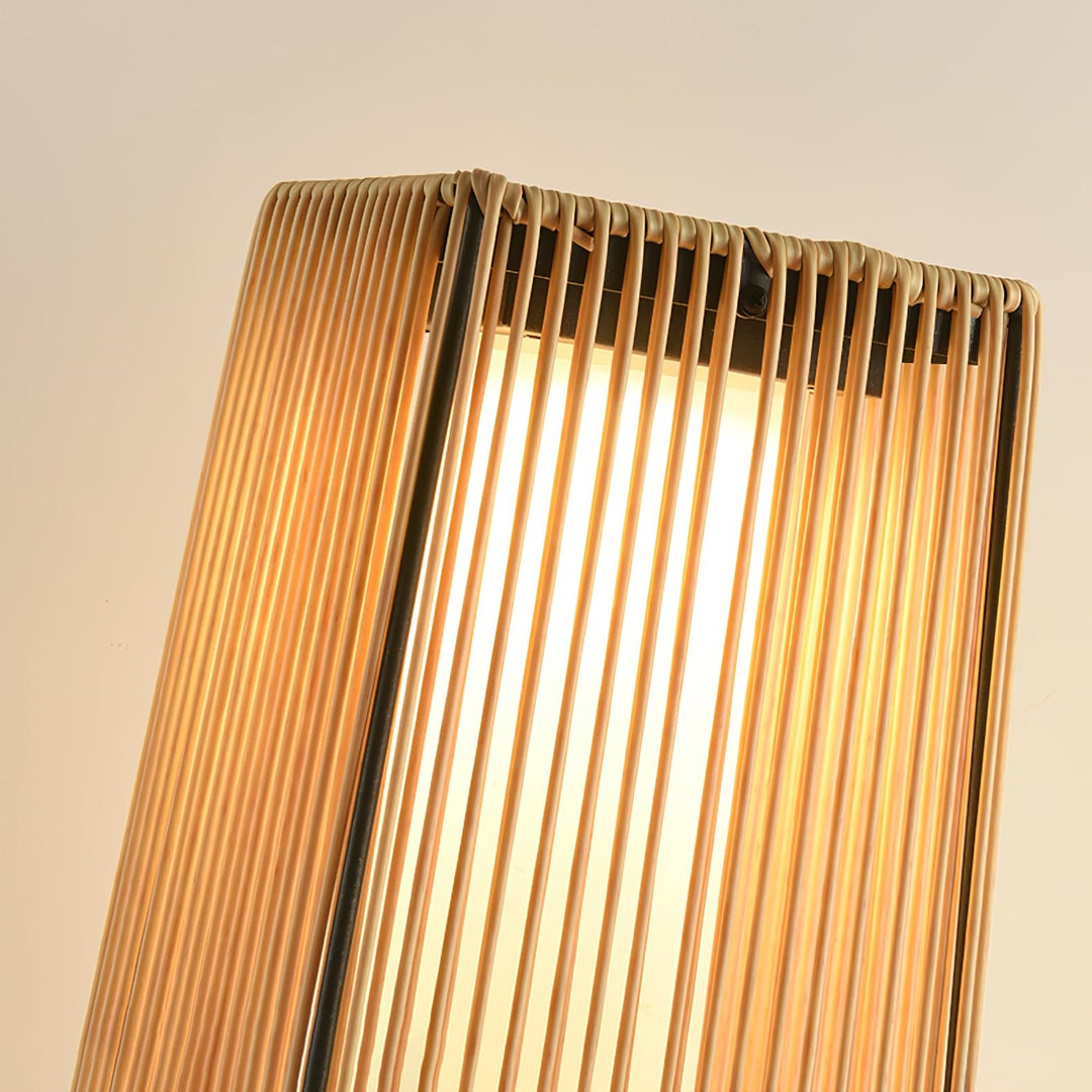 Plastic Rattan Outdoor Post Light - Vakkerlight