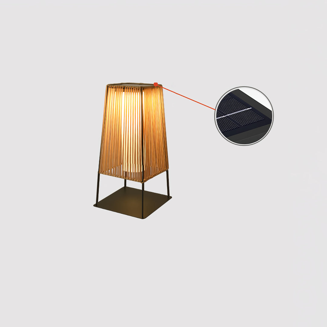 Plastic Rattan Outdoor Post Light - Vakkerlight