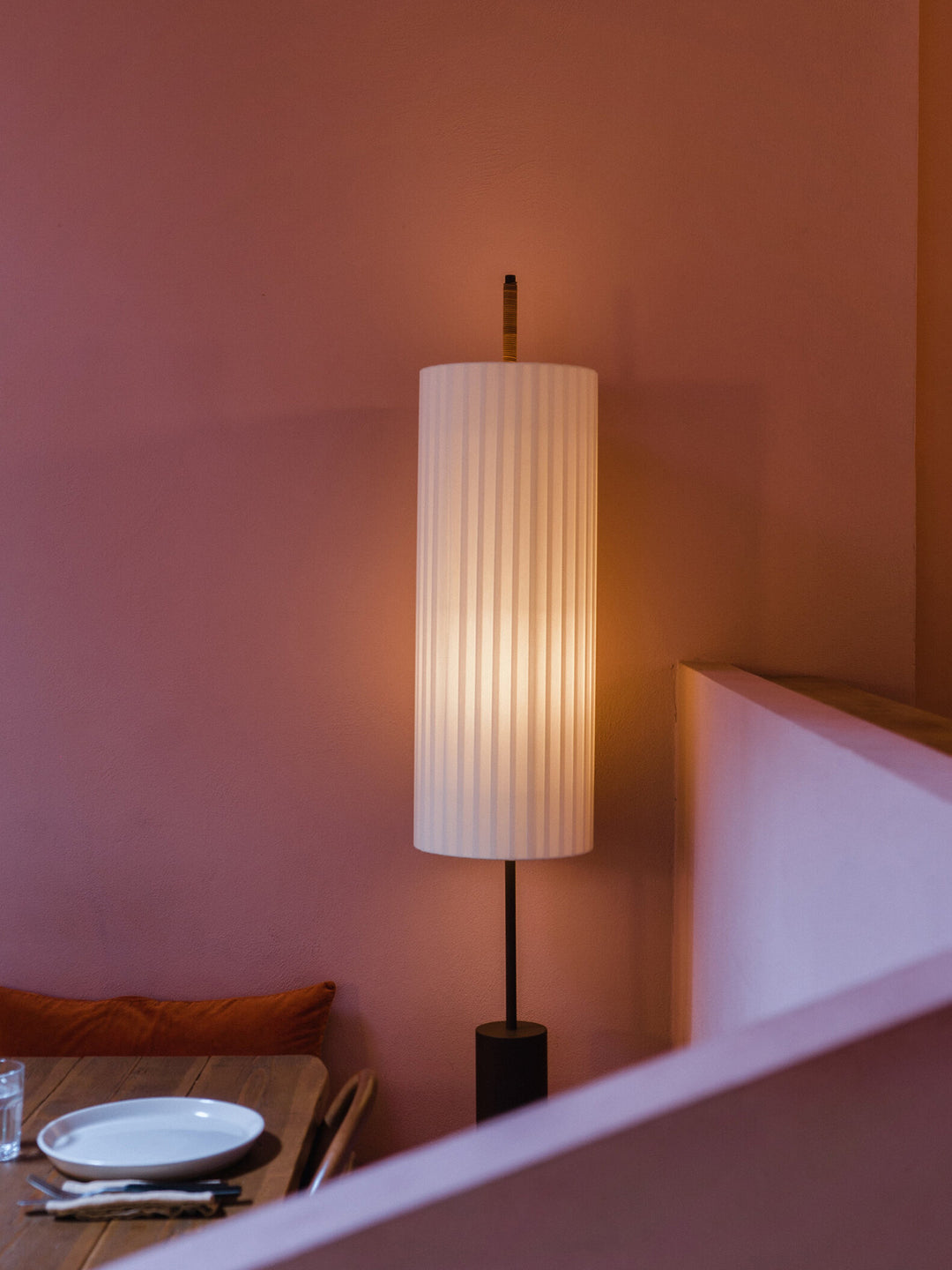 Pleated Cylinder Floor Lamp - Vakkerlight