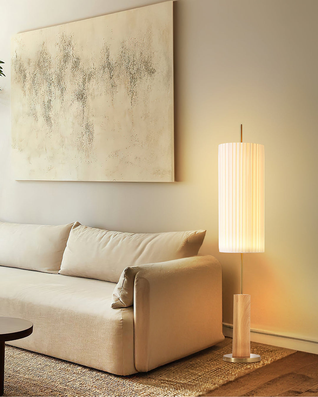 Pleated Cylinder Floor Lamp - Vakkerlight