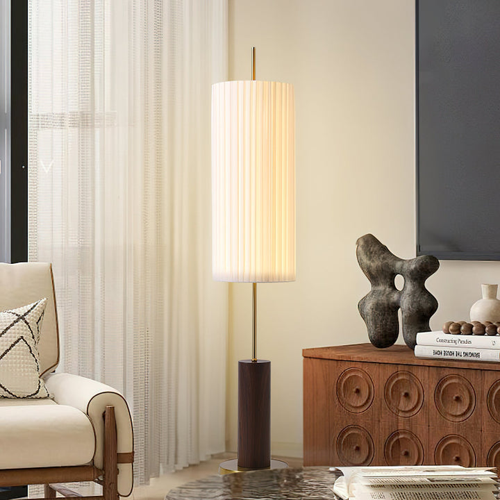 Pleated Cylinder Floor Lamp - Vakkerlight