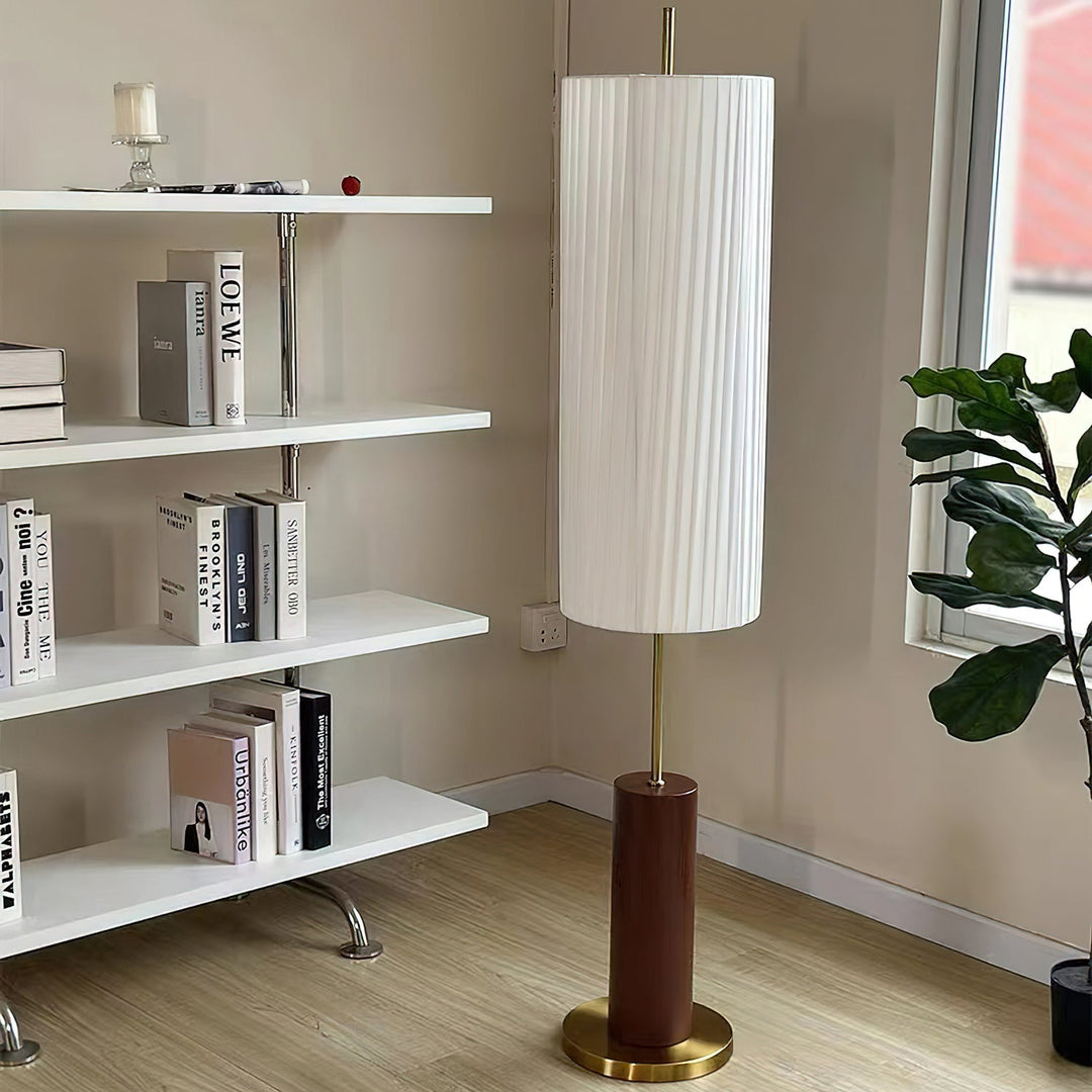 Pleated Cylinder Floor Lamp - Vakkerlight
