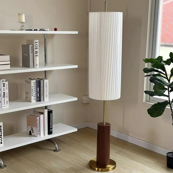 Pleated Cylinder Floor Lamp - Vakkerlight