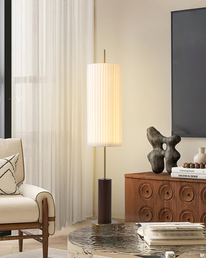 Pleated Cylinder Floor Lamp - Vakkerlight