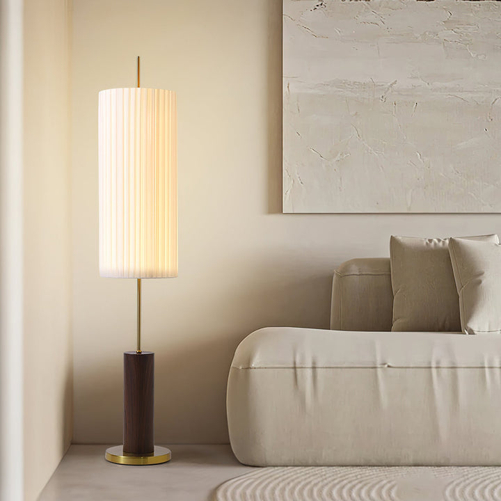 Pleated Cylinder Floor Lamp - Vakkerlight