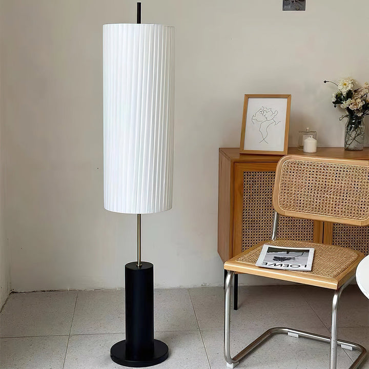 Pleated Cylinder Floor Lamp - Vakkerlight