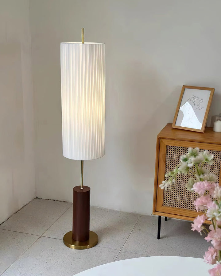 Pleated Cylinder Floor Lamp - Vakkerlight