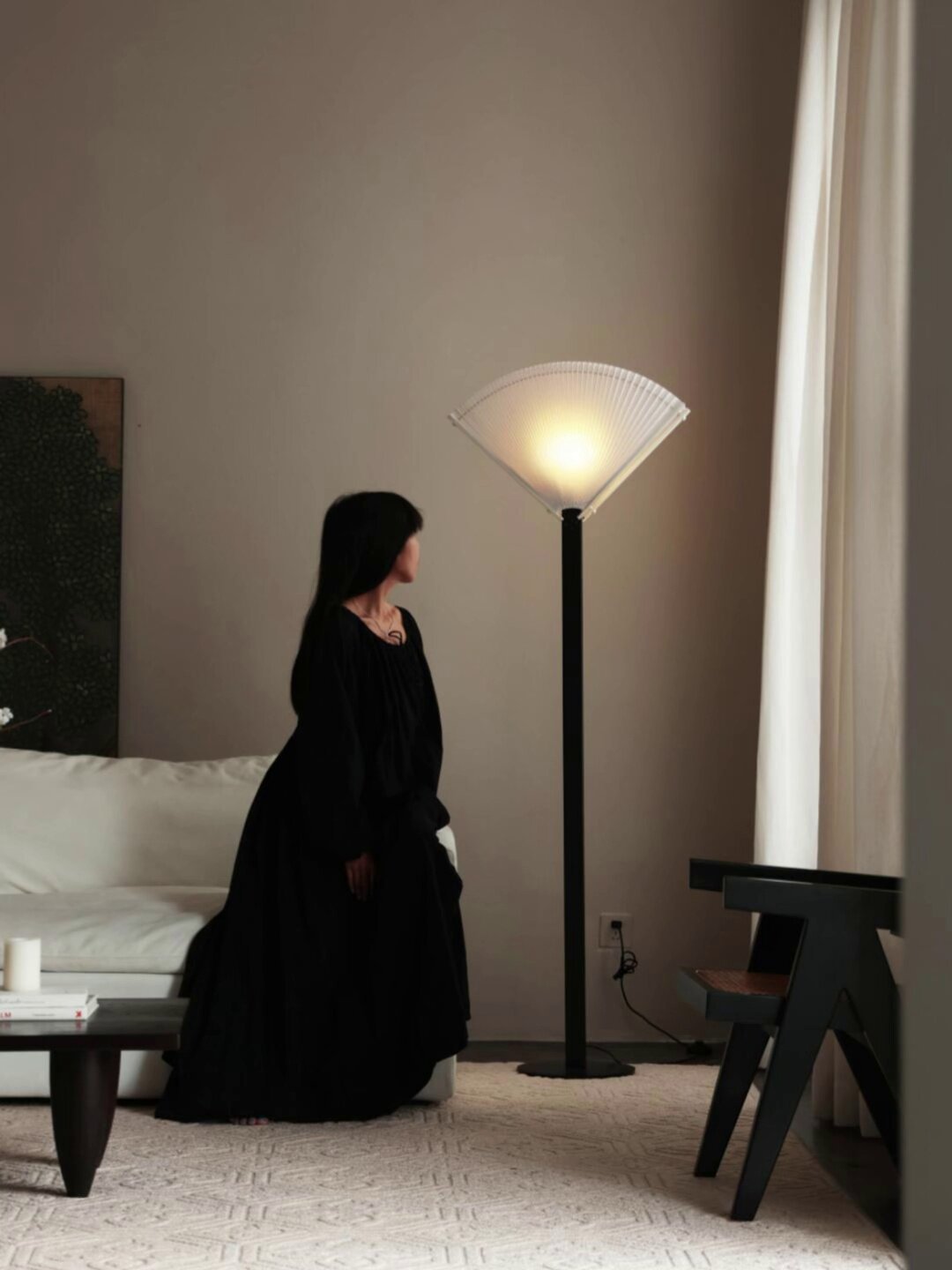 Pleated Fan Floor Lamp - Vakkerlight