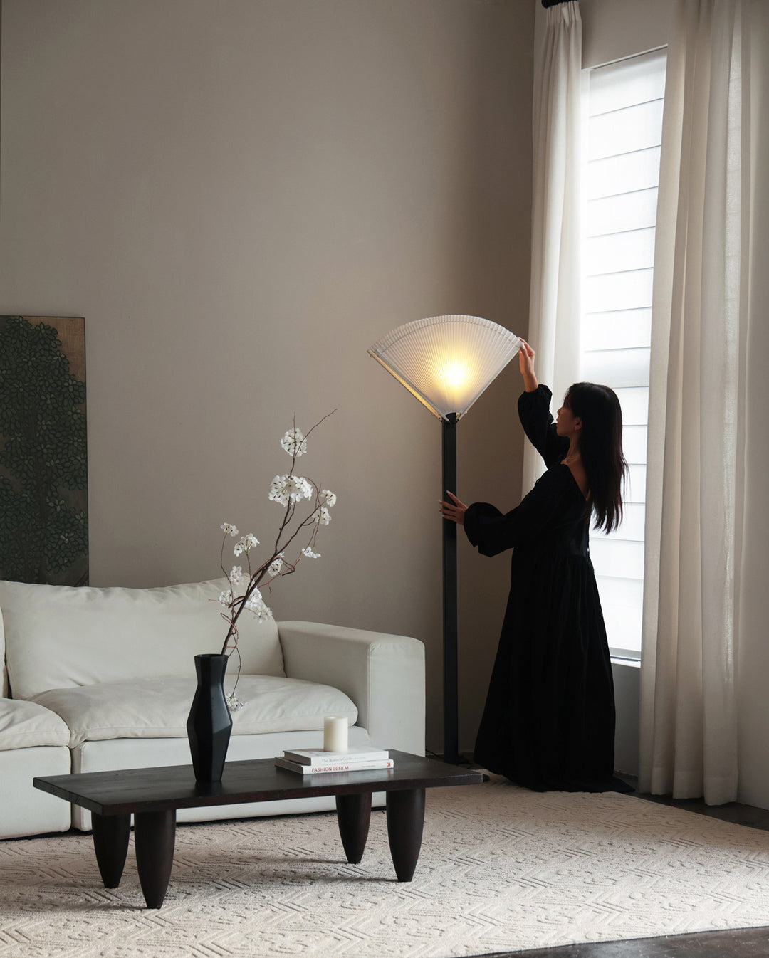 Pleated Fan Floor Lamp - Vakkerlight