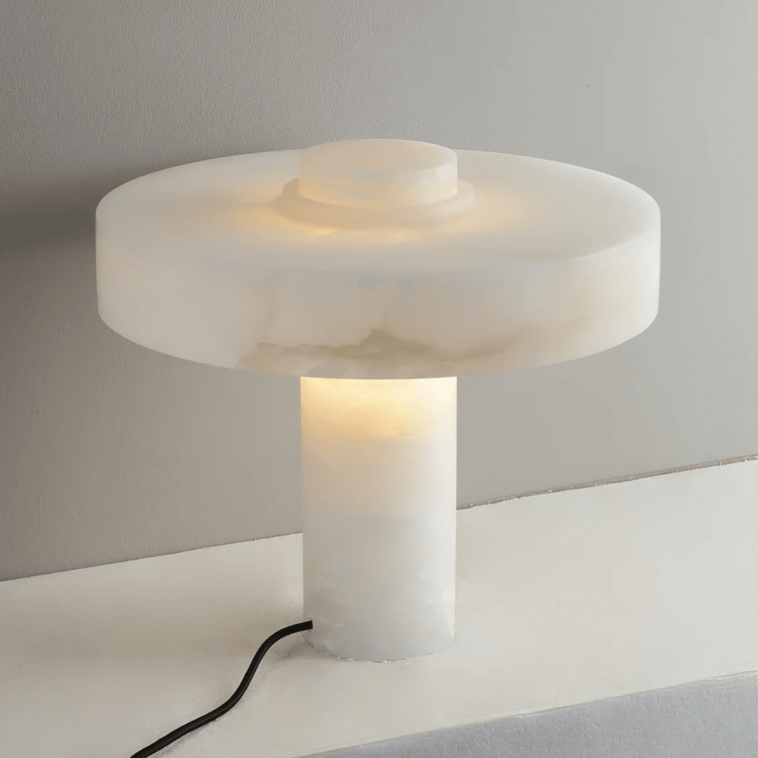 Plinth Alabaster Table Lamp - Vakkerlight