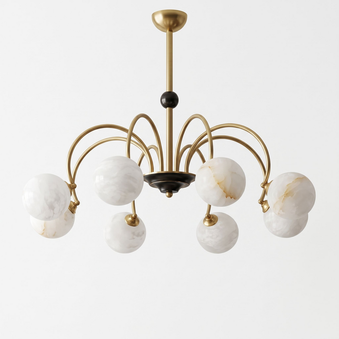 Plume Alabaster Chandelier