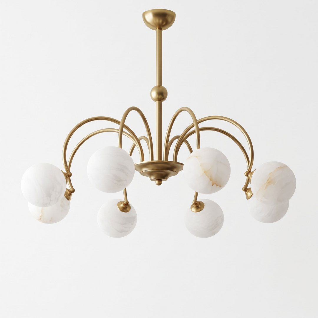Plume Alabaster Chandelier