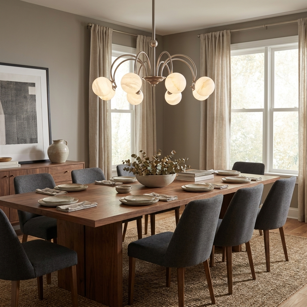 Plume Alabaster Chandelier