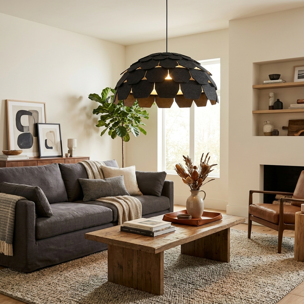 Plume Felt Pendant Lamp
