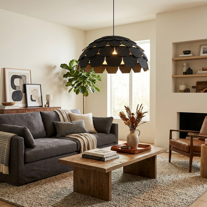 Plume Felt Pendant Lamp
