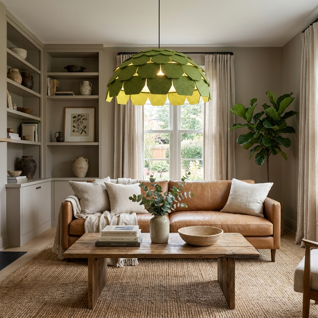 Plume Felt Pendant Lamp