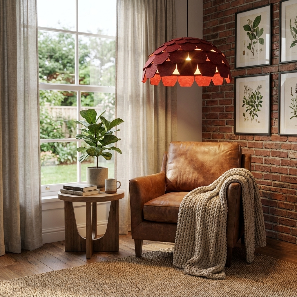 Plume Felt Pendant Lamp