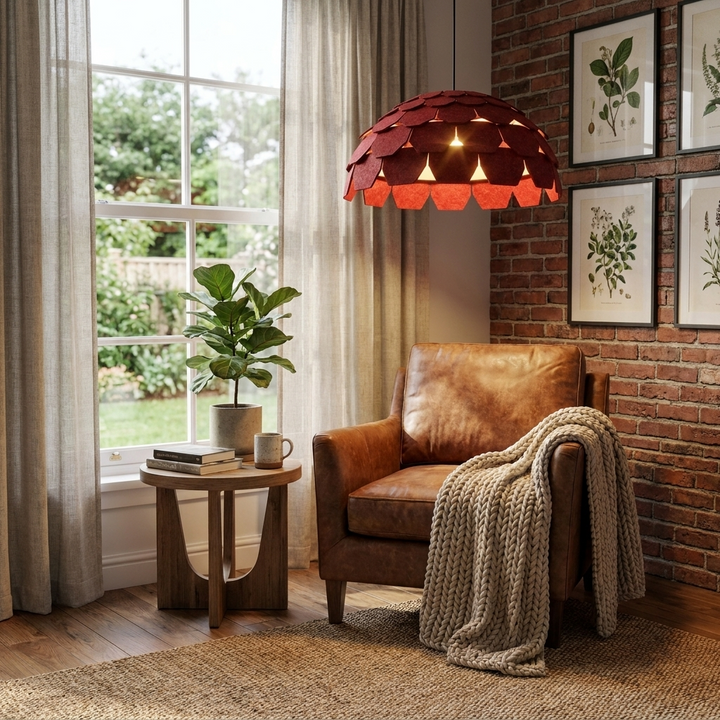 Plume Felt Pendant Lamp