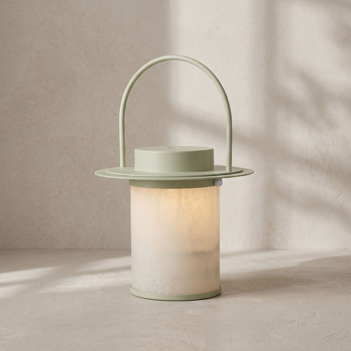 Pod Portable Rechargeable Alabaster Table Lamp