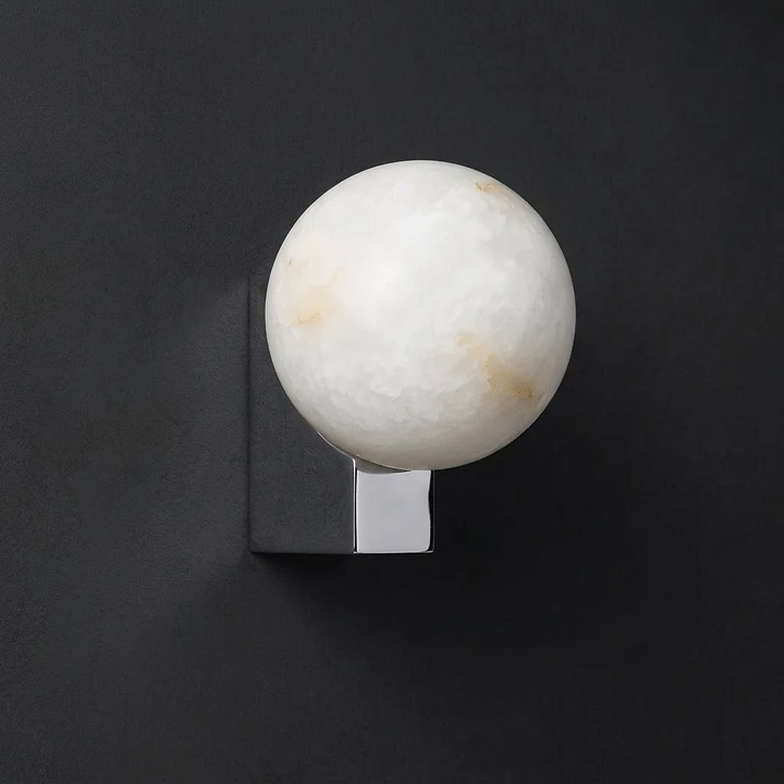 Spaanse Alabaster Globe Wandlamp