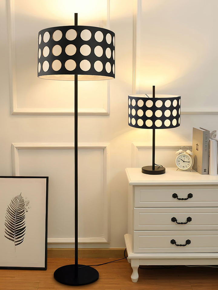 Polka Arc Fabric Floor Lamp - Vakkerlight