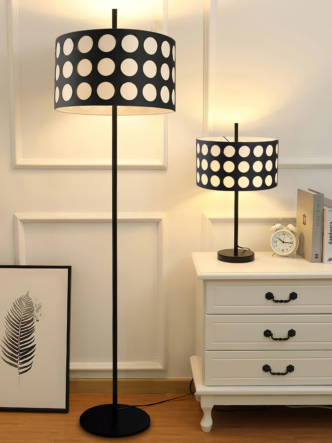 Polka Arc Fabric Floor Lamp - Vakkerlight