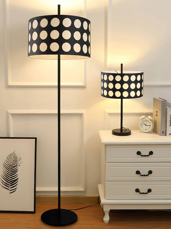 Polka Arc Fabric Floor Lamp - Vakkerlight