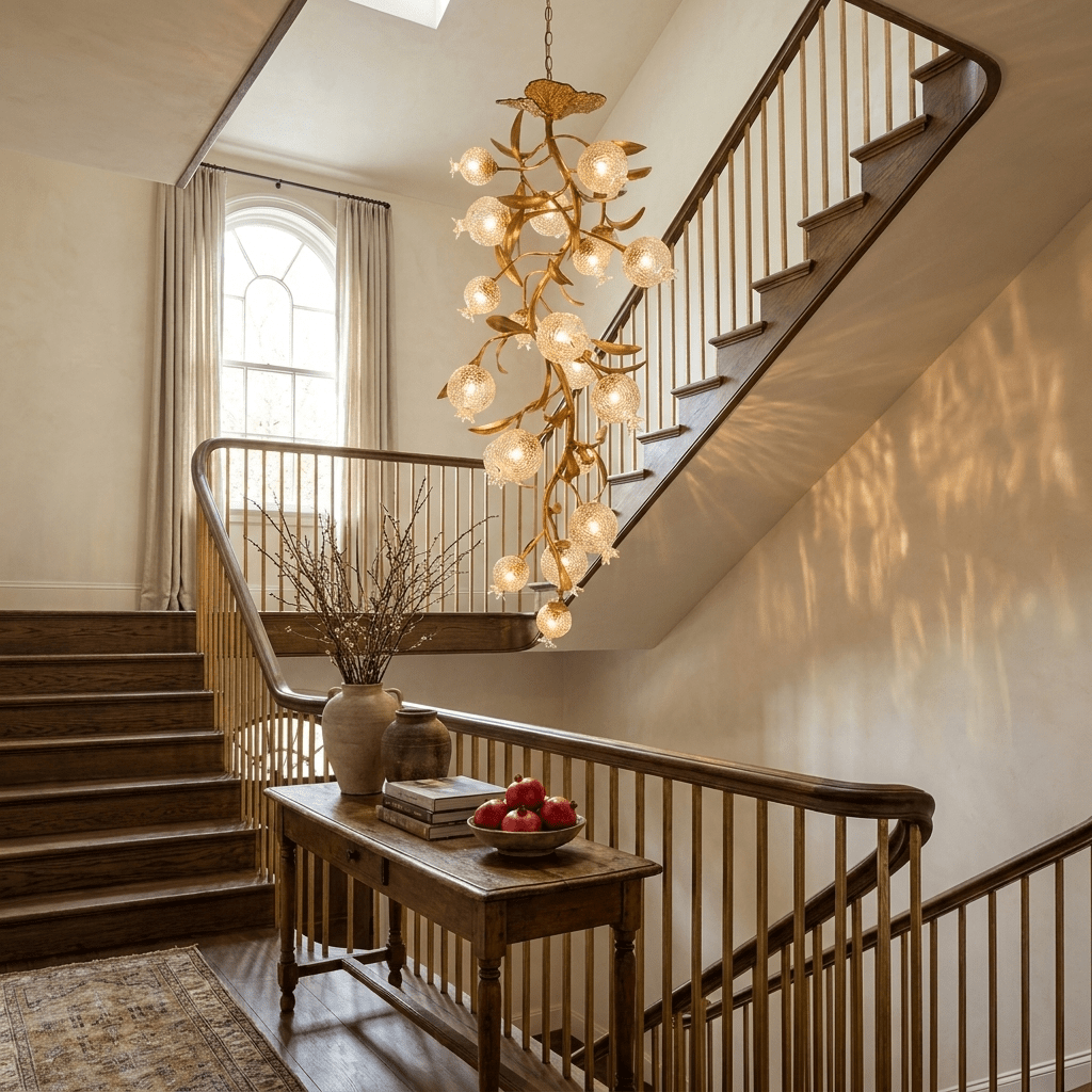 Pomegranate Brass Ceiling Lamp - Vakkerlight
