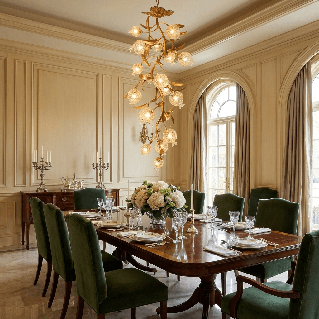Pomegranate Brass Ceiling Lamp - Vakkerlight