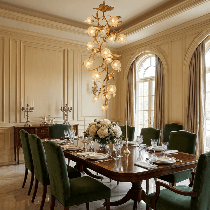Pomegranate Brass Ceiling Lamp - Vakkerlight