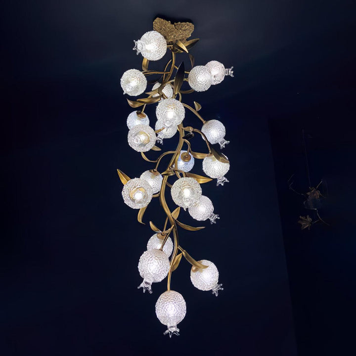 Pomegranate Brass Ceiling Lamp - Vakkerlight