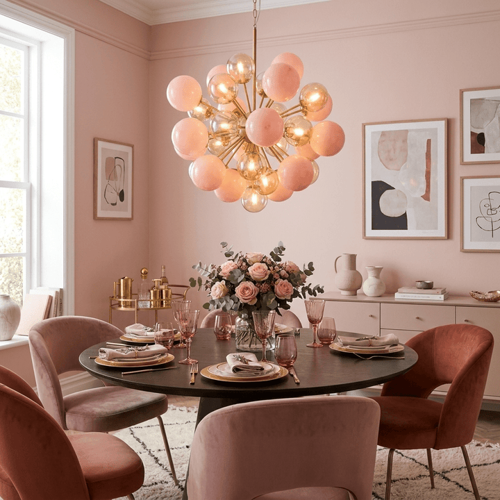 Pomelia Glass Globe Sputnik Chandelier - Vakkerlight