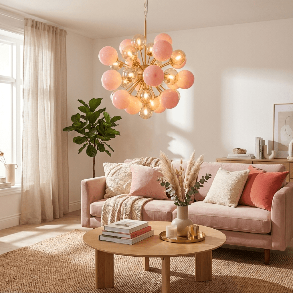 Pomelia Glass Globe Sputnik Chandelier - Vakkerlight