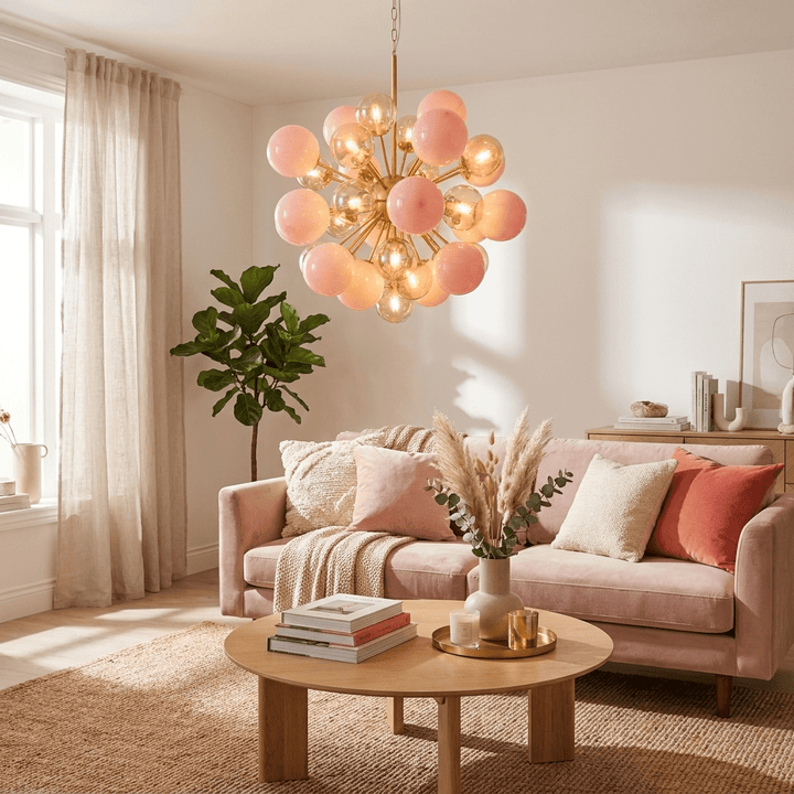 Pomelia Glass Globe Sputnik Chandelier - Vakkerlight