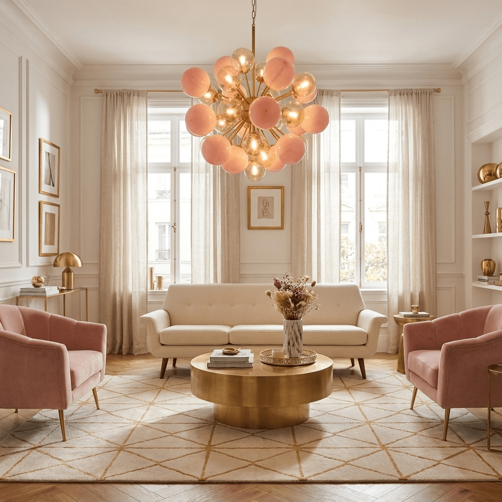 Pomelia Glass Globe Sputnik Chandelier - Vakkerlight