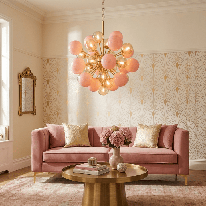 Pomelia Glass Globe Sputnik Chandelier - Vakkerlight