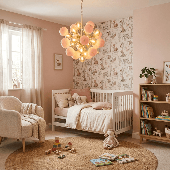 Pomelia Glass Globe Sputnik Chandelier - Vakkerlight